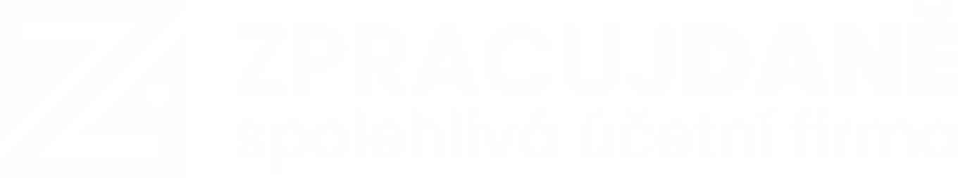 Logo Zpracujdaně - bílé